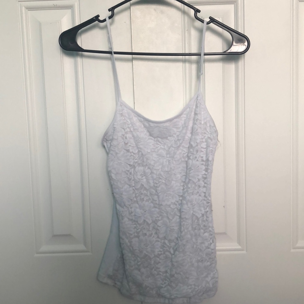 white floral cami